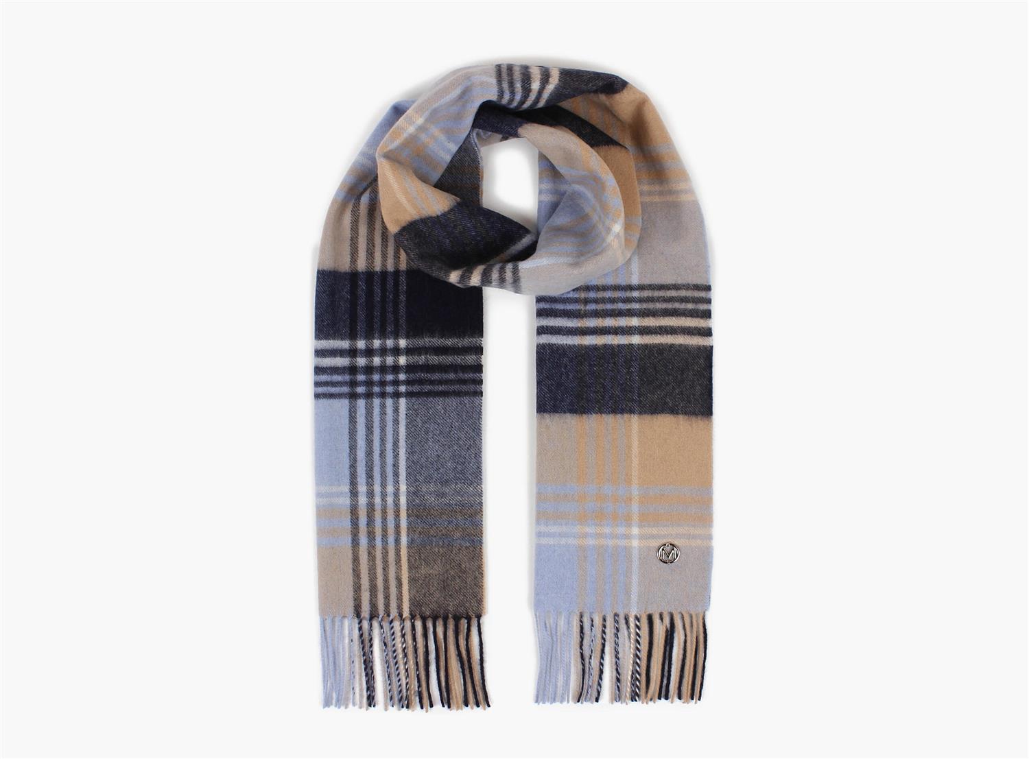 Montecristo 100% wool scarf Marineblå