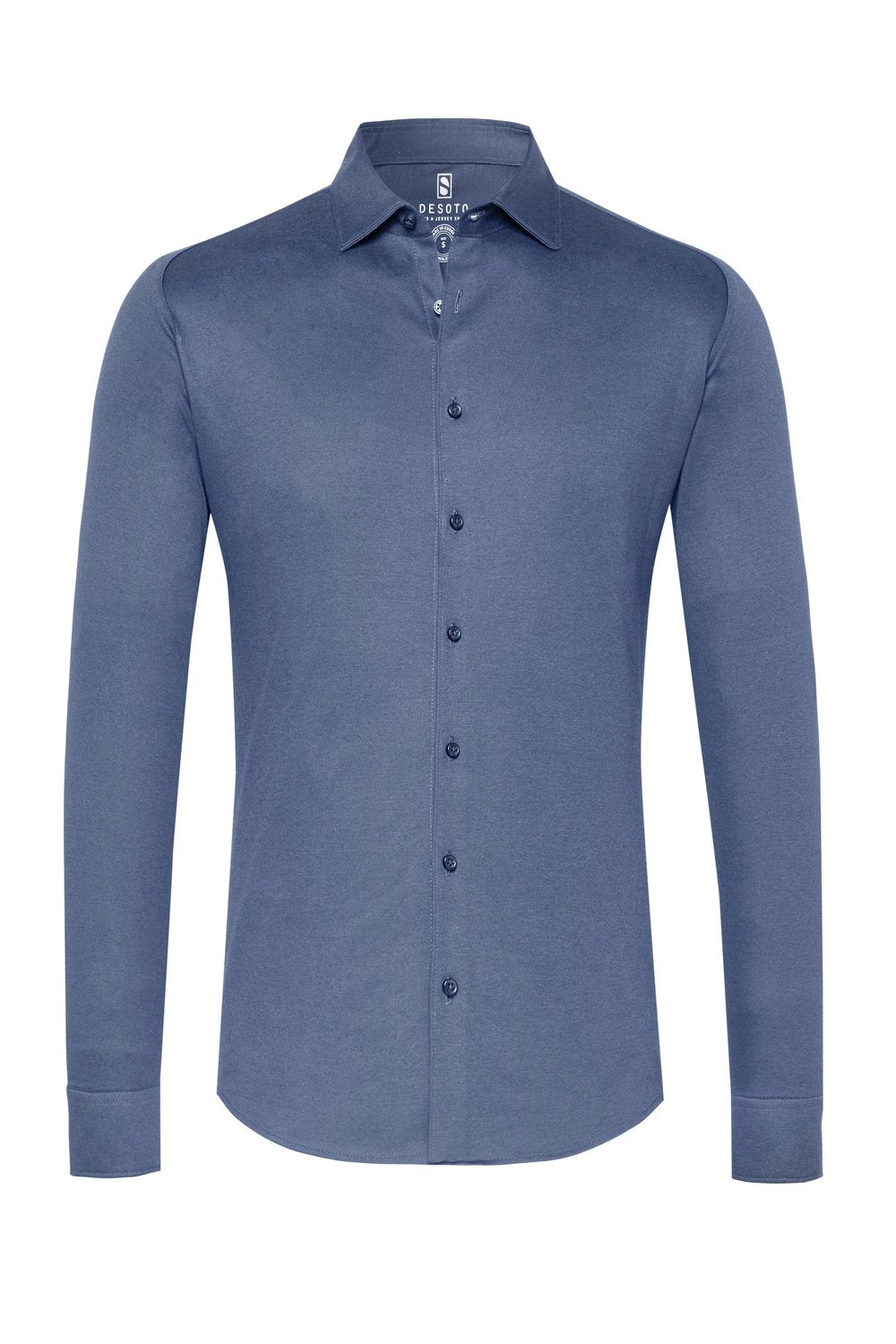 Kent 1/1 Shirts L/S 501 Blue Piquee