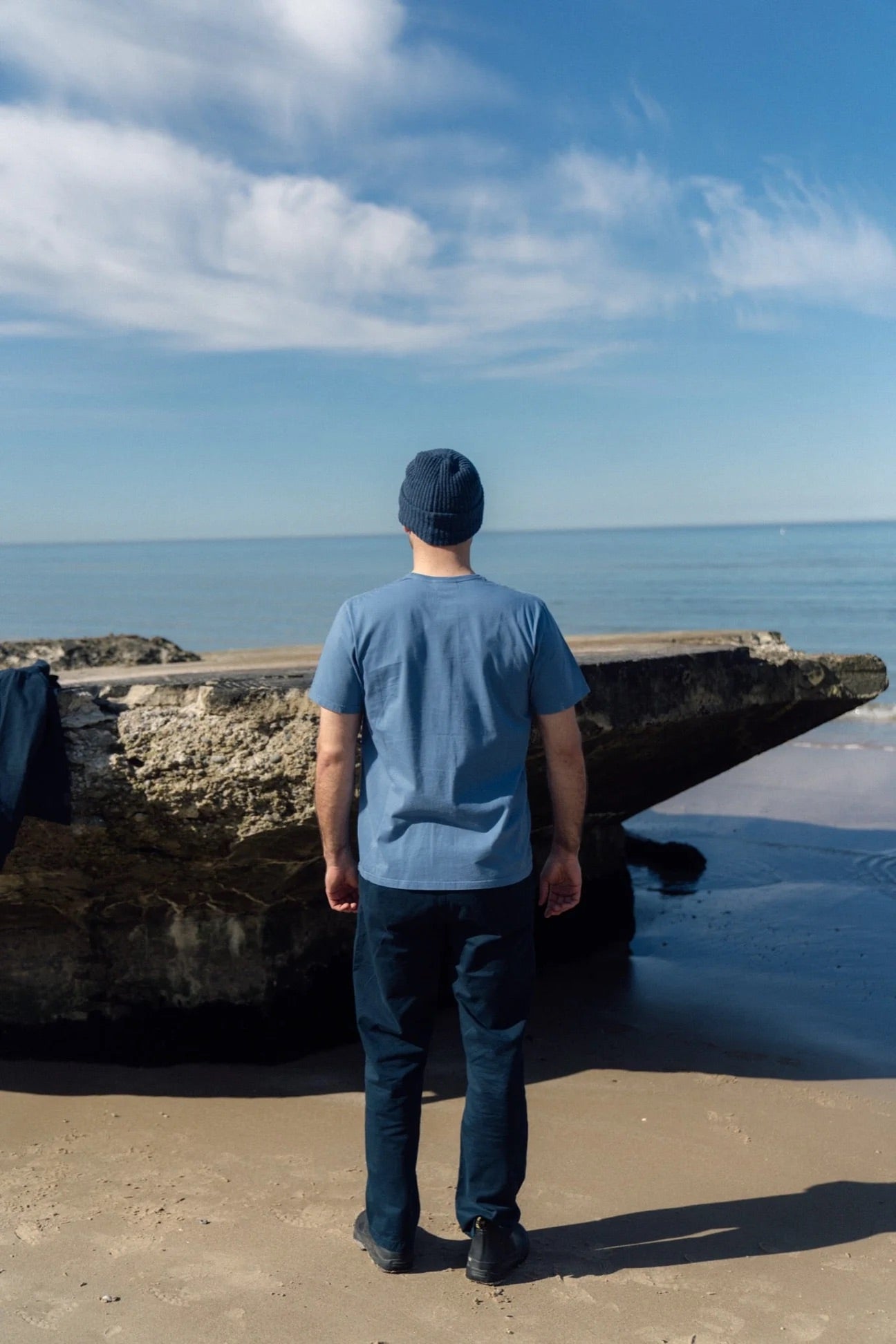 Tattooed Seagull T-shirt Captains Blue