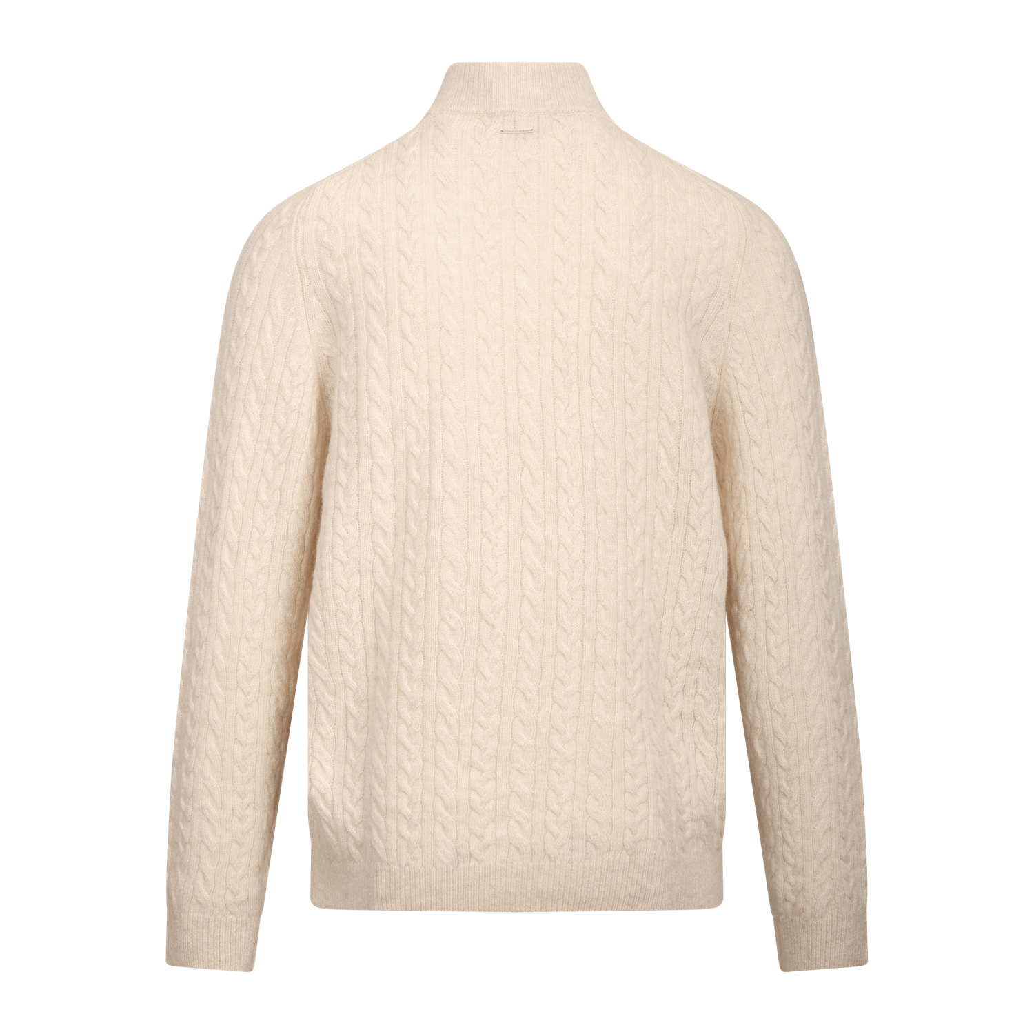Edward Half-Zip Cream Melange