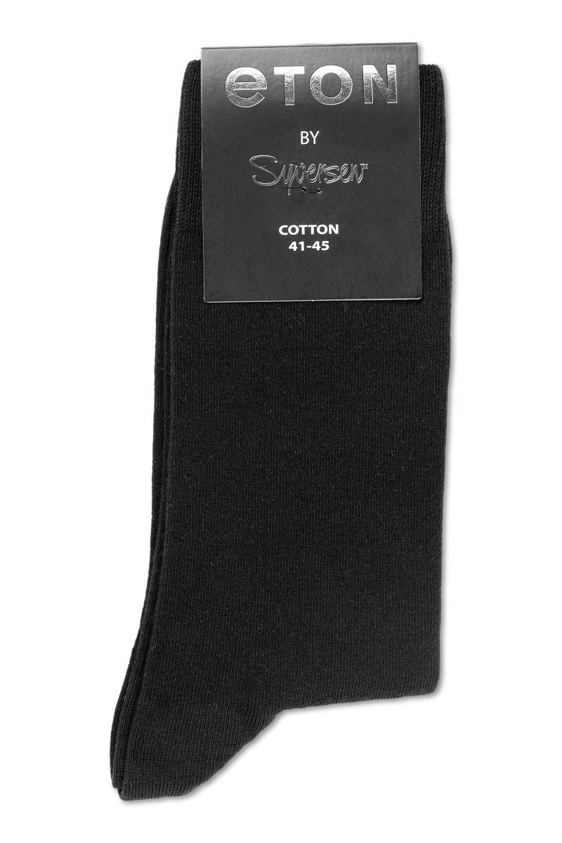 Eton Cotton/lycra Plain Black