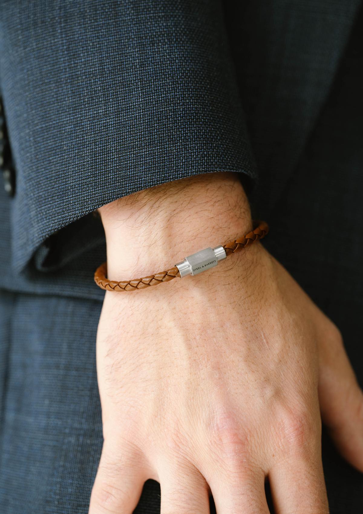 Leather Bracelet Luke Landon Peanut