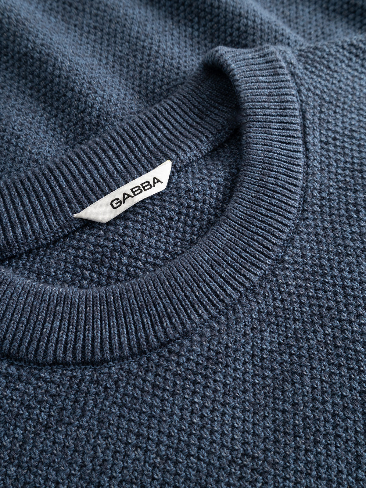 Gablamix Coro O-Neck Lsknit Turbulence Blue