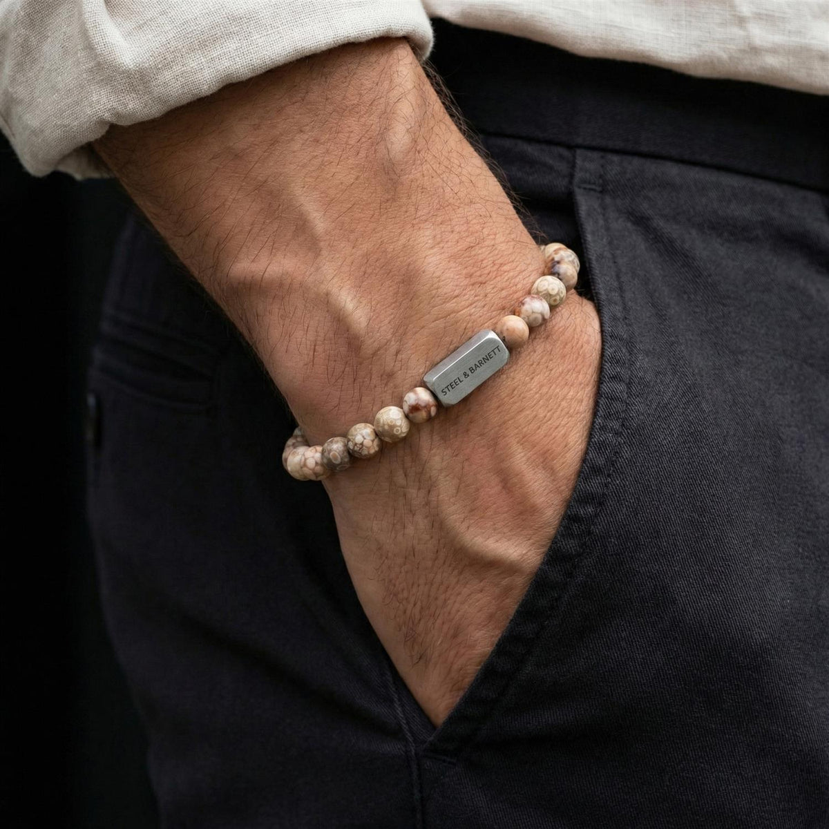 Stones Bracelet Natural Ned Sbnn/007 - Maifanite