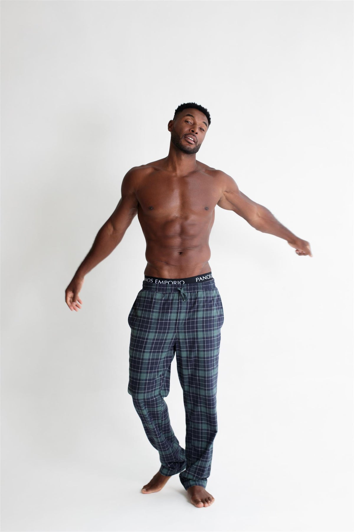 Pj Pant Green Plaid