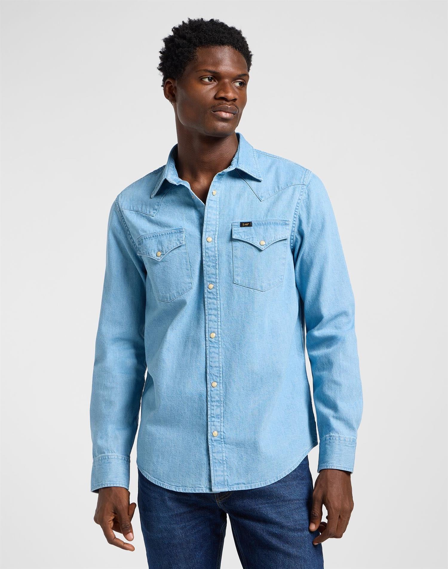 REGULAR WESTERN SHIRT Lakeside Wash