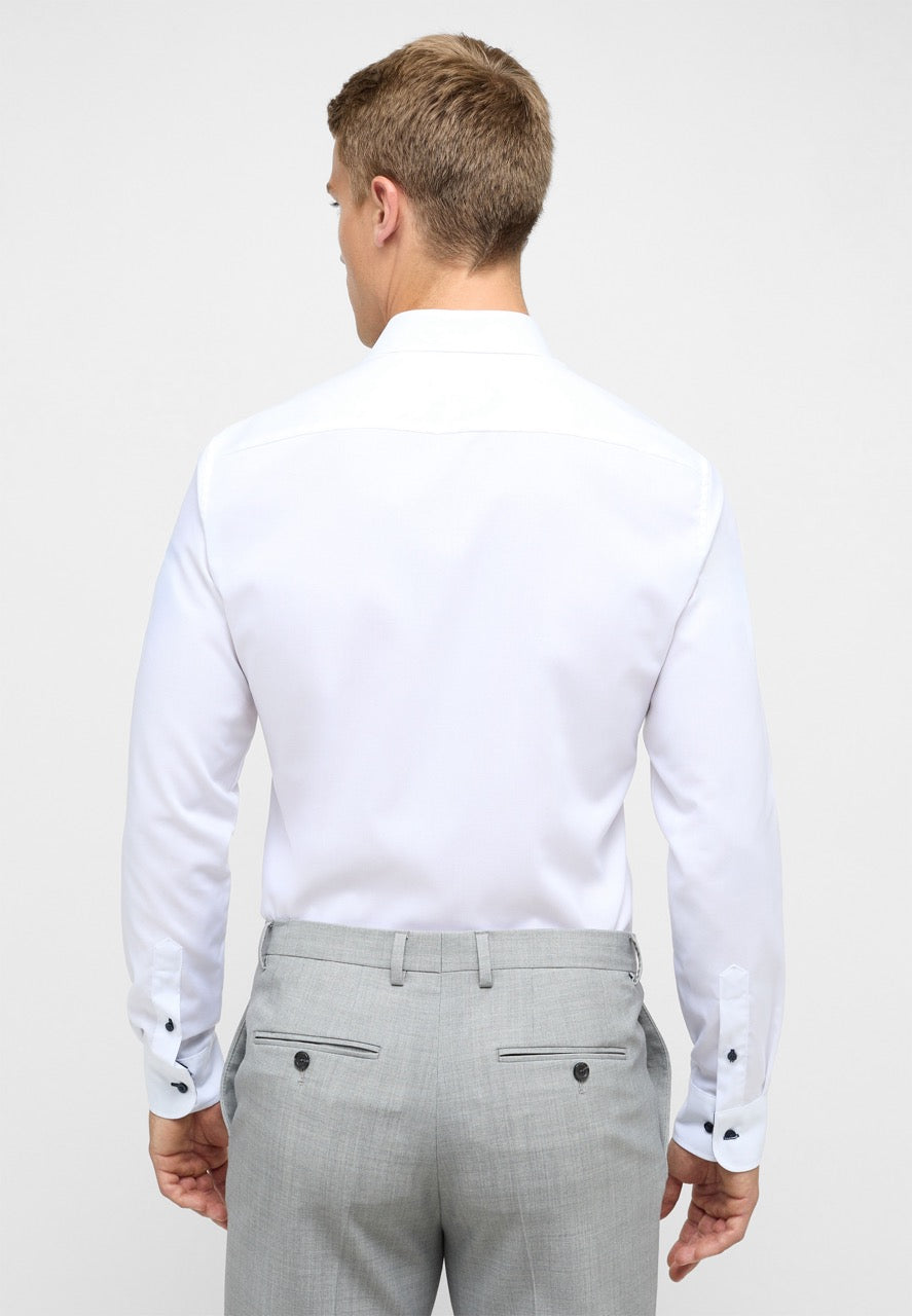 Basic slim shirt l/s F132 White