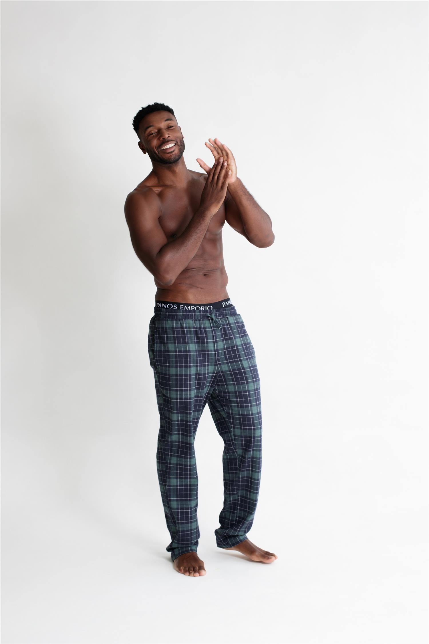 Pj Pant Green Plaid