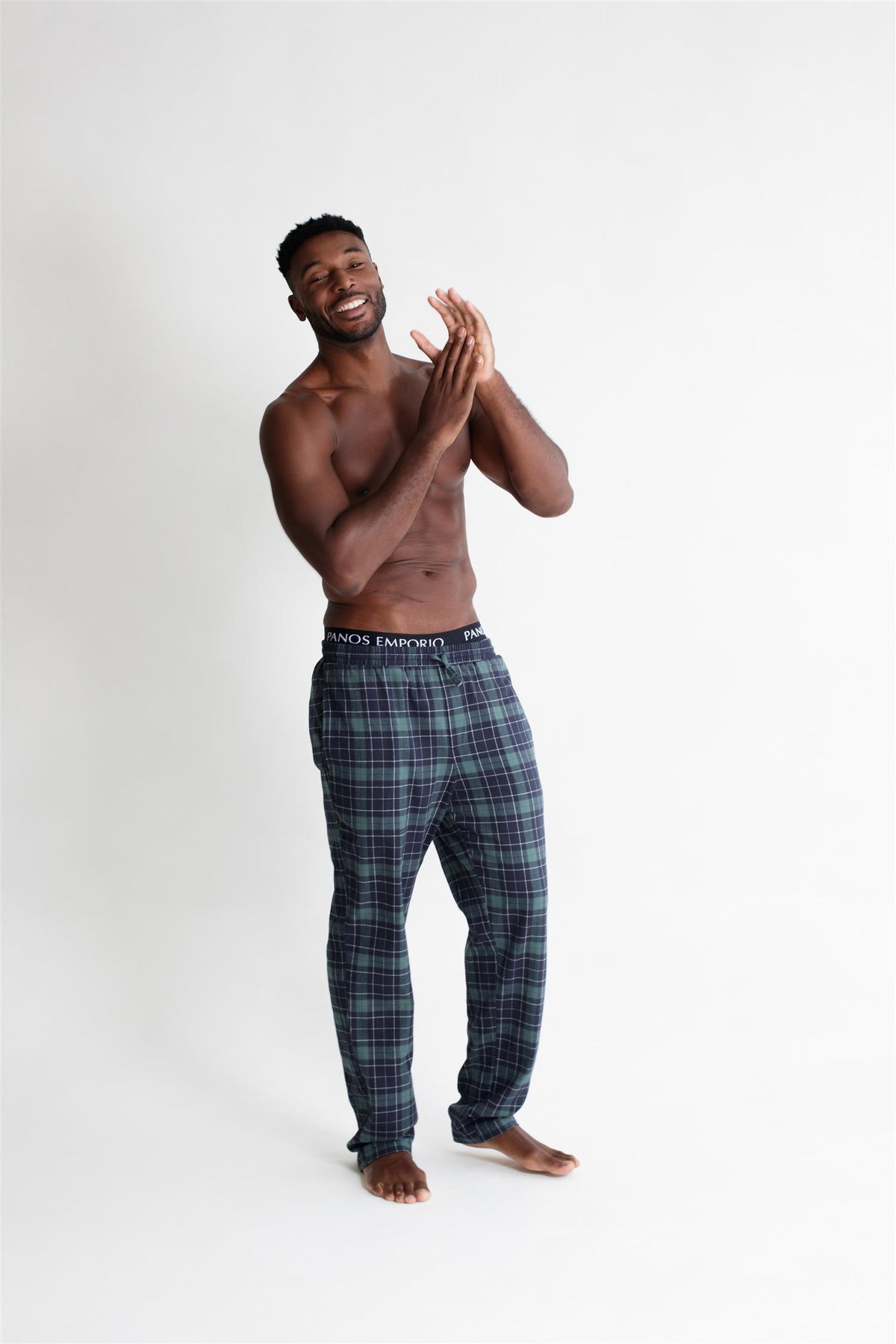 Pj Pant Green Plaid
