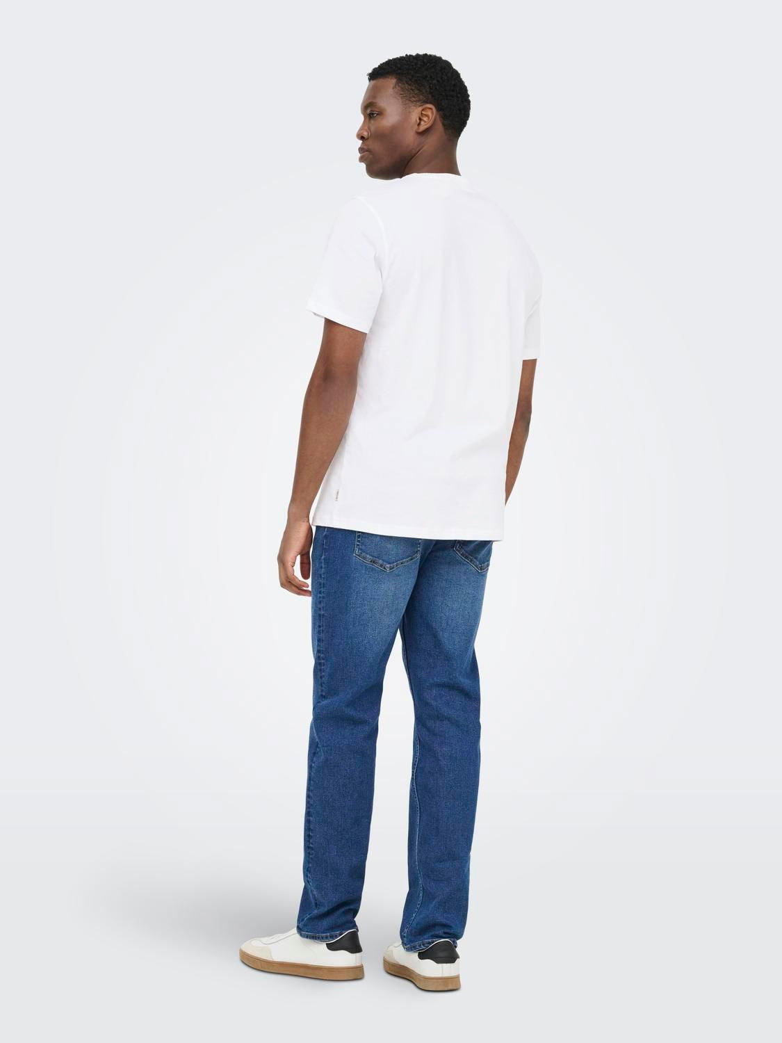 Onsmass Parisien Reg Ss Tee Vd Bright White Parisien