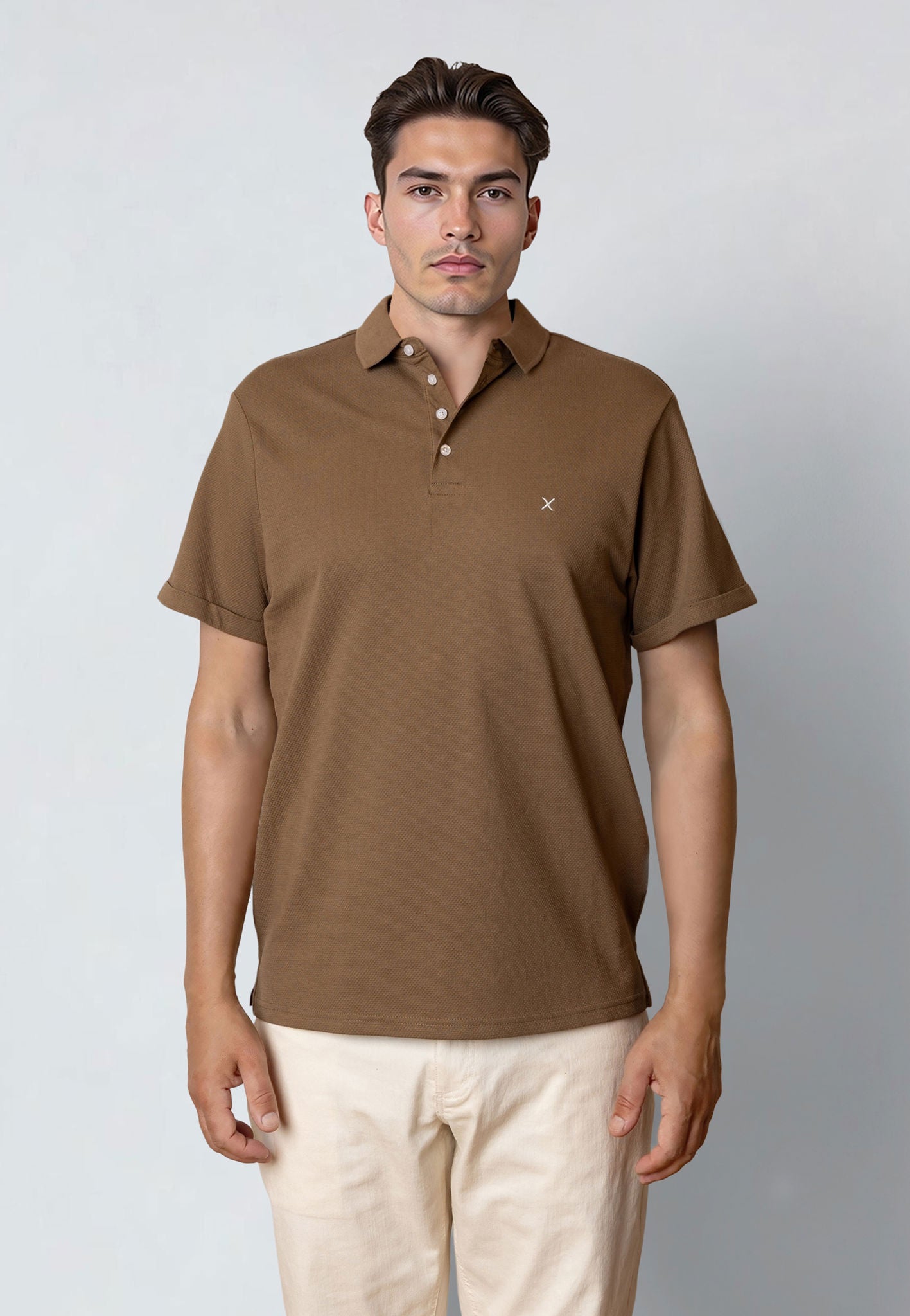 Silkeborg Stretch Polo Shitake