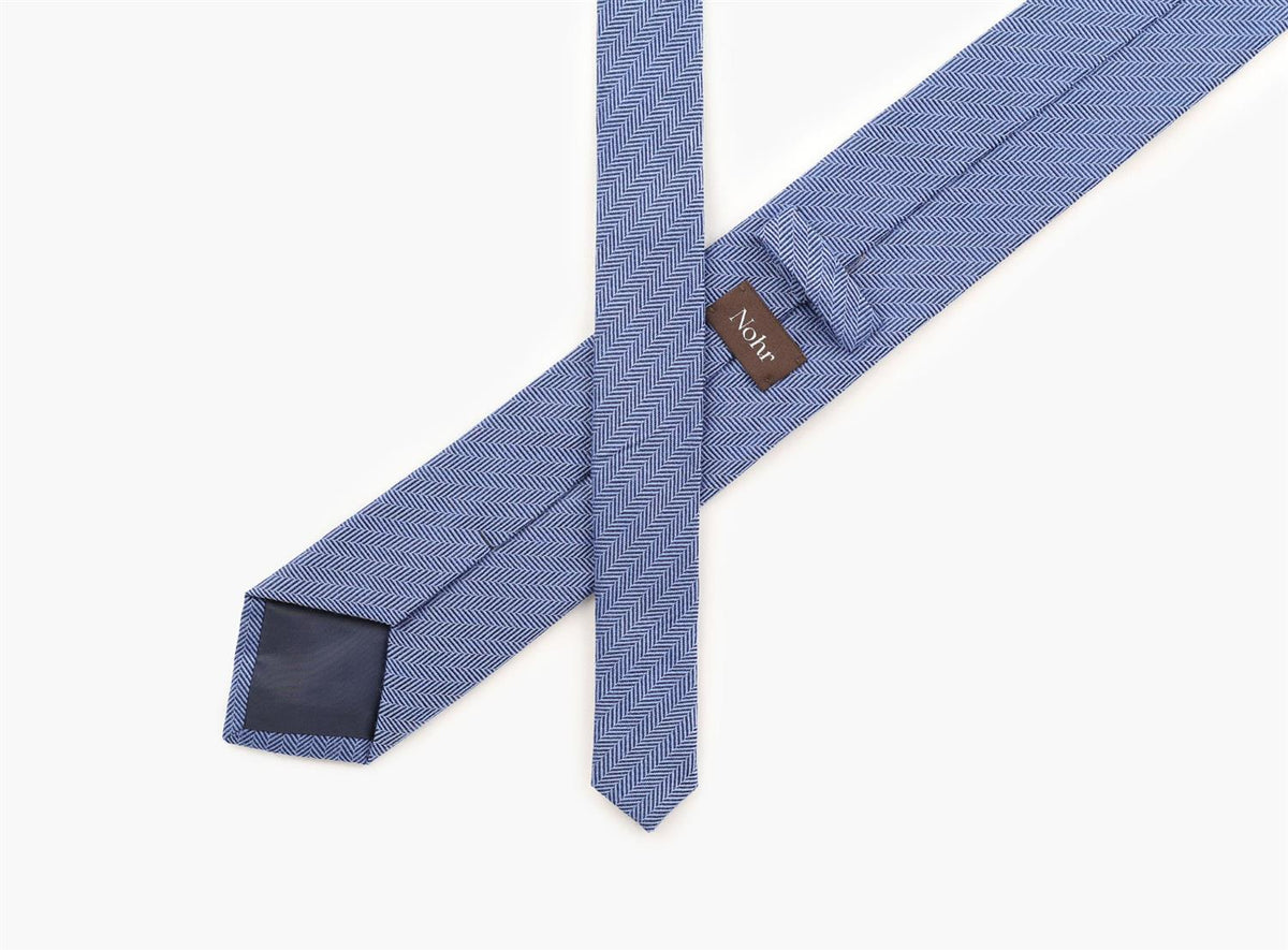Nohr Alvin Silk Tie 7,6 Cm Blå 75
