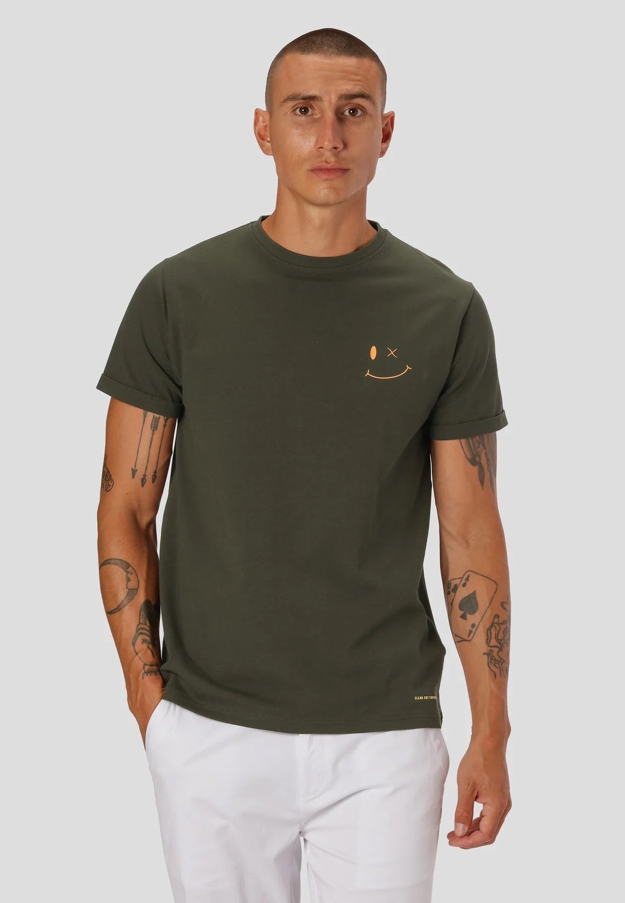 Patrick Organic Tee Dusty Green