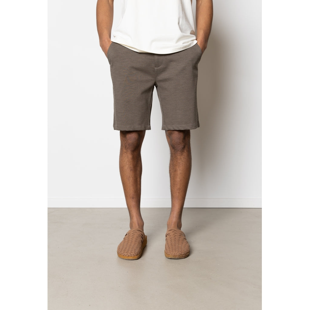 Milano Brendon Jersey Shorts Dark Khaki