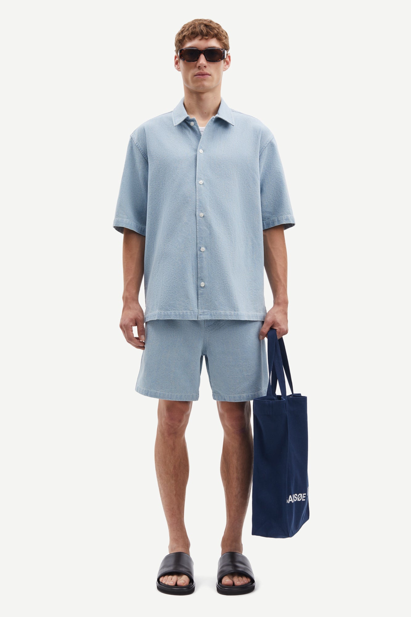 SAAYO X SHIRT 15240 Destructed Denim