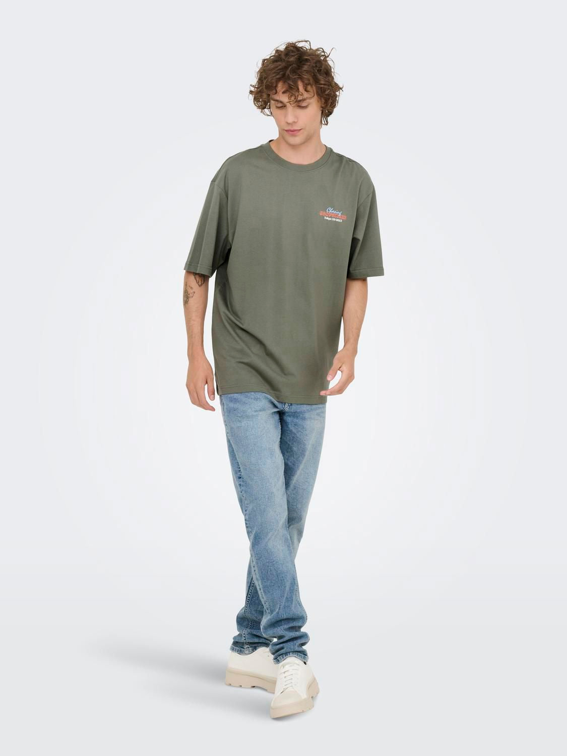 Onsfrank Rlx Ss Tee Noos Castor Gray Chopsticks