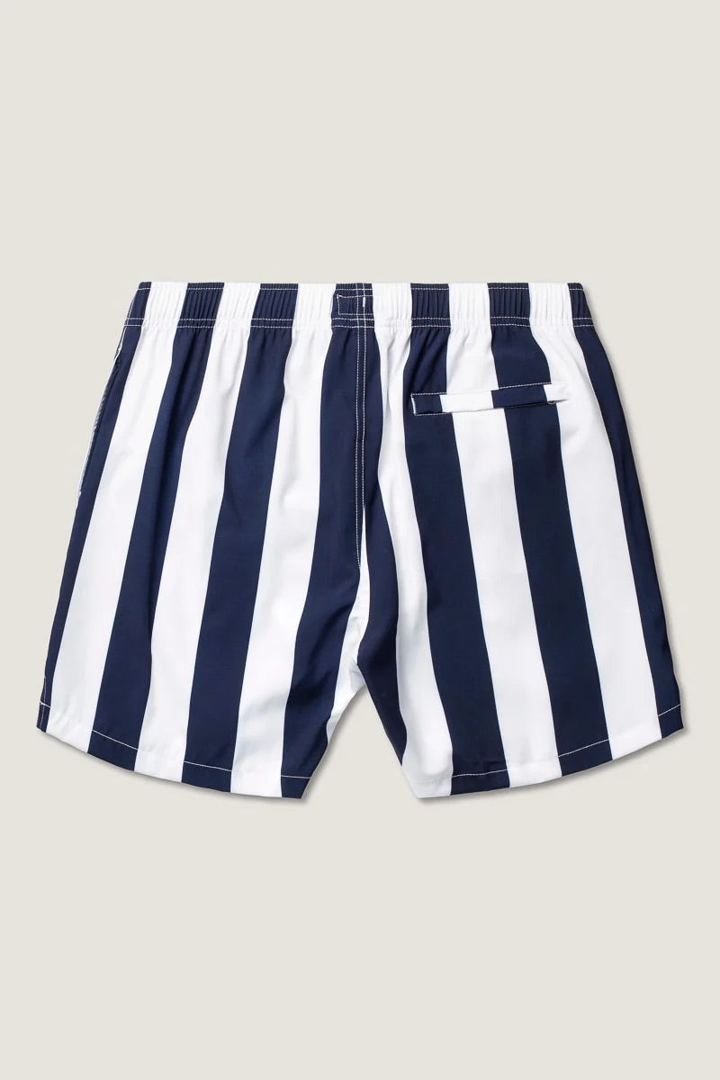 Classic Retro Swimshort Navy/White