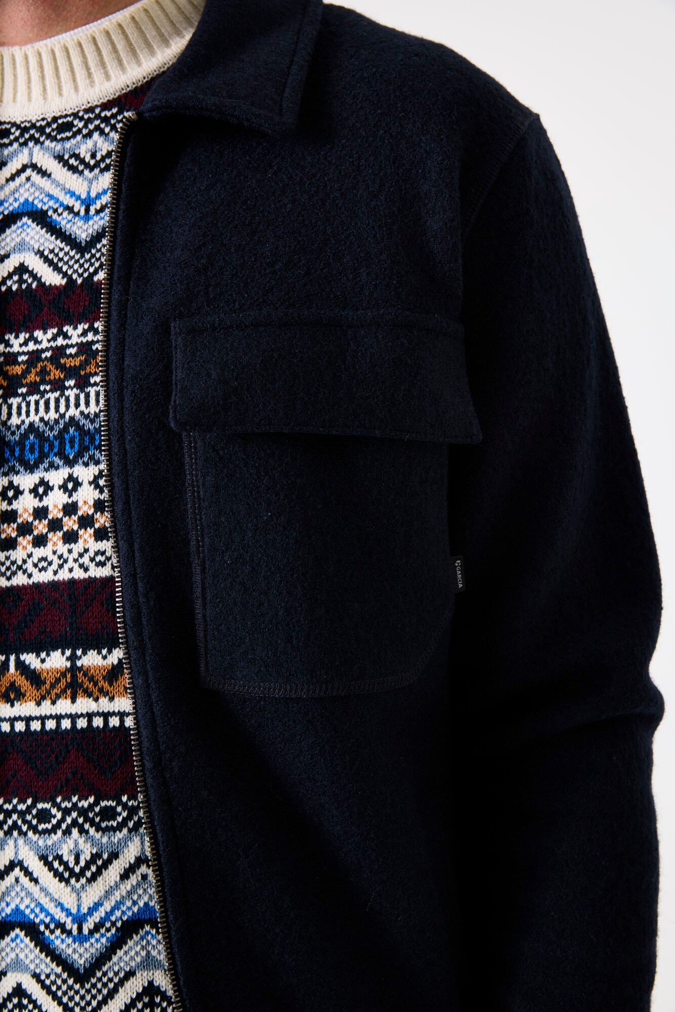 J51102 men´s overshirt Blue Graphite