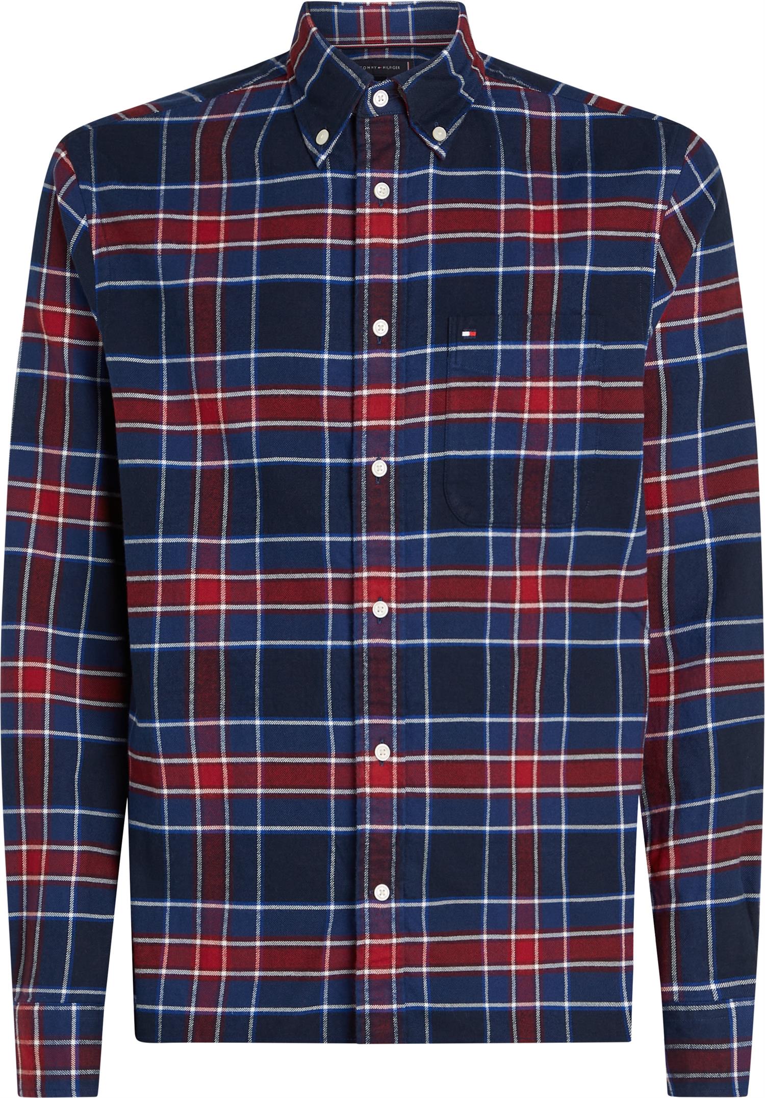 FLANNEL TARTAN CHECK RF SHIRT Preppy Navy / Check