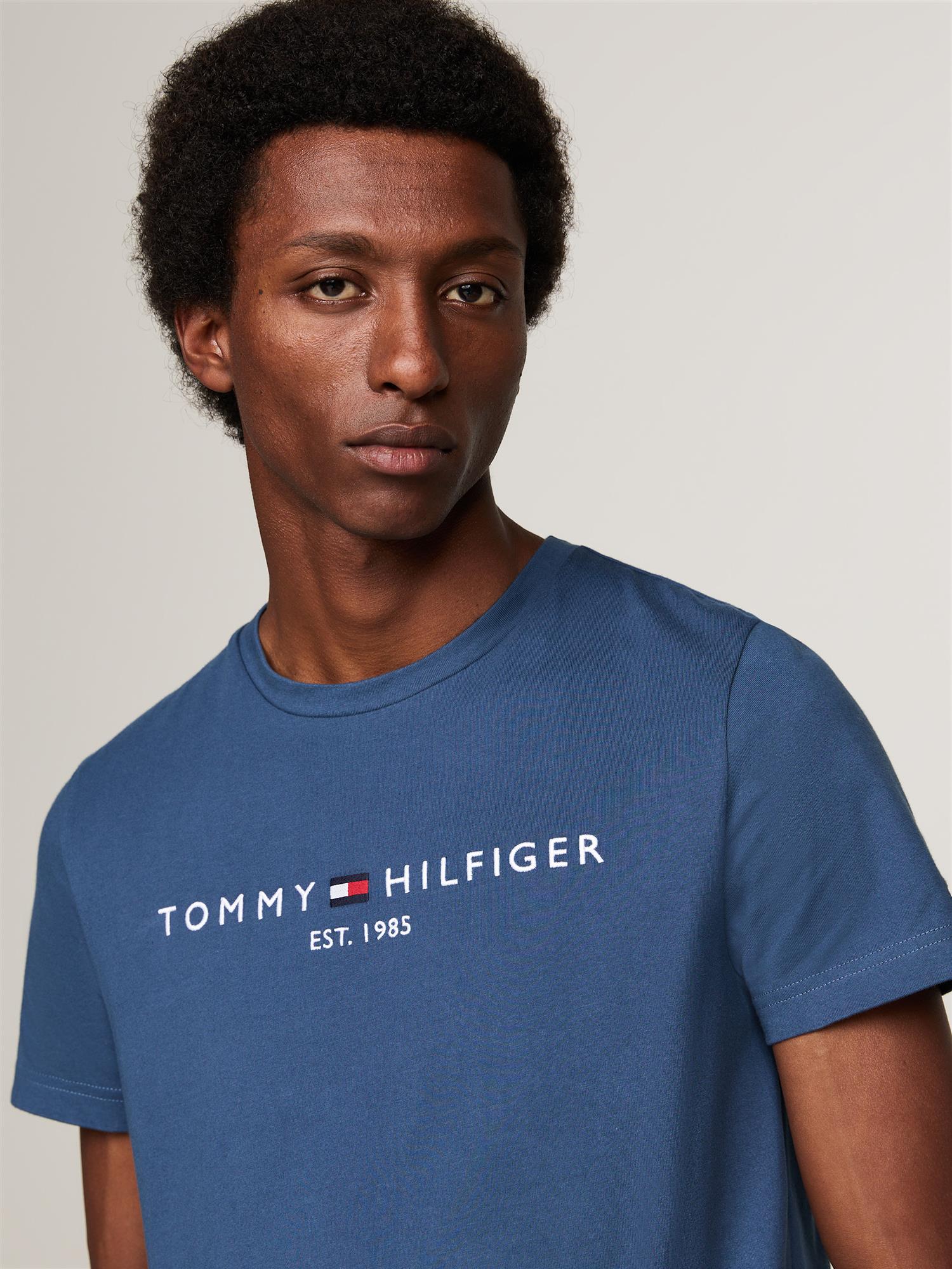 TOMMY LOGO TEE Aegean Sea