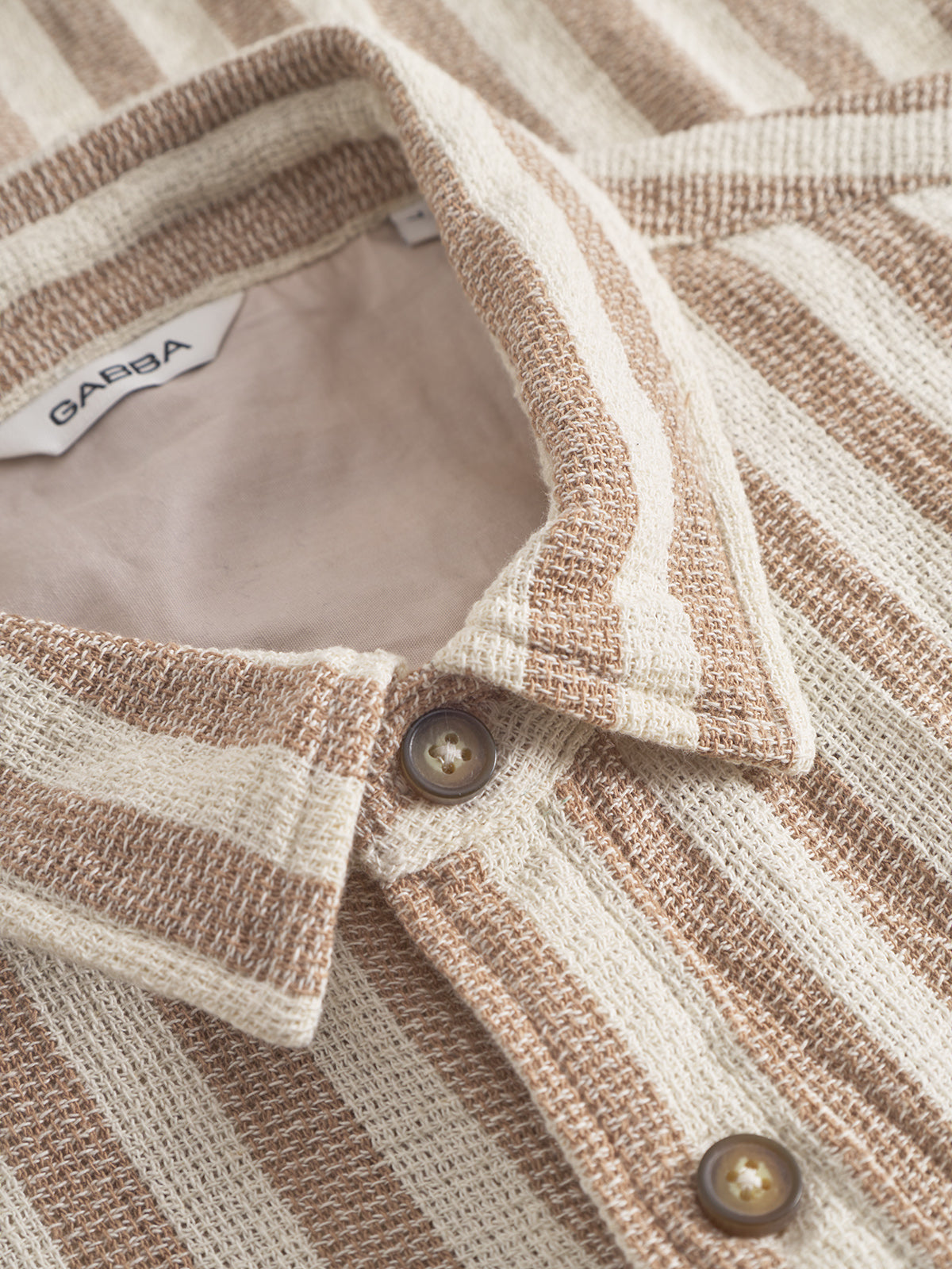 Sven Reg Sur SS Beige Stripe