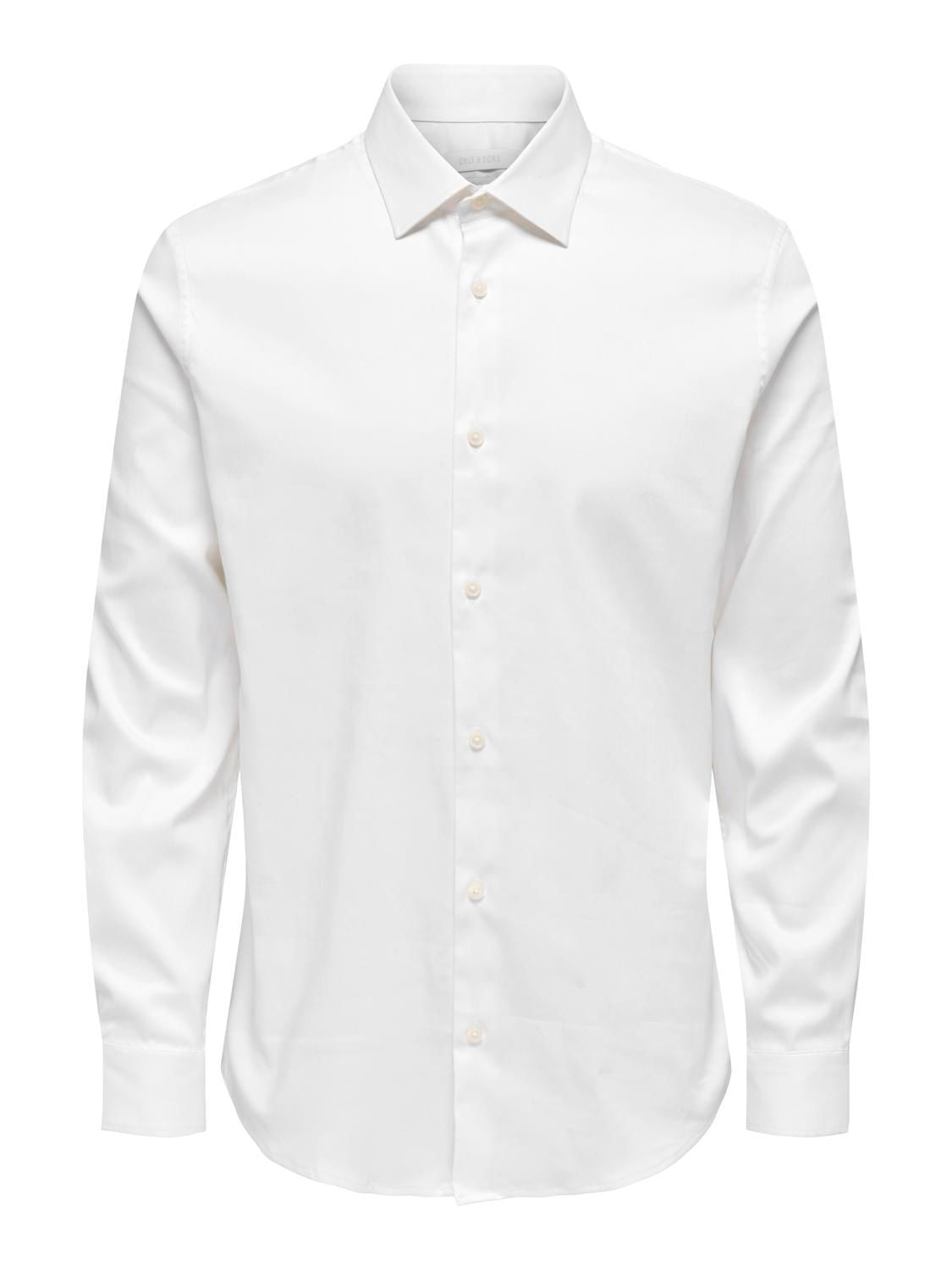 Onsjim Slim Shirt Frml Noos Bright White
