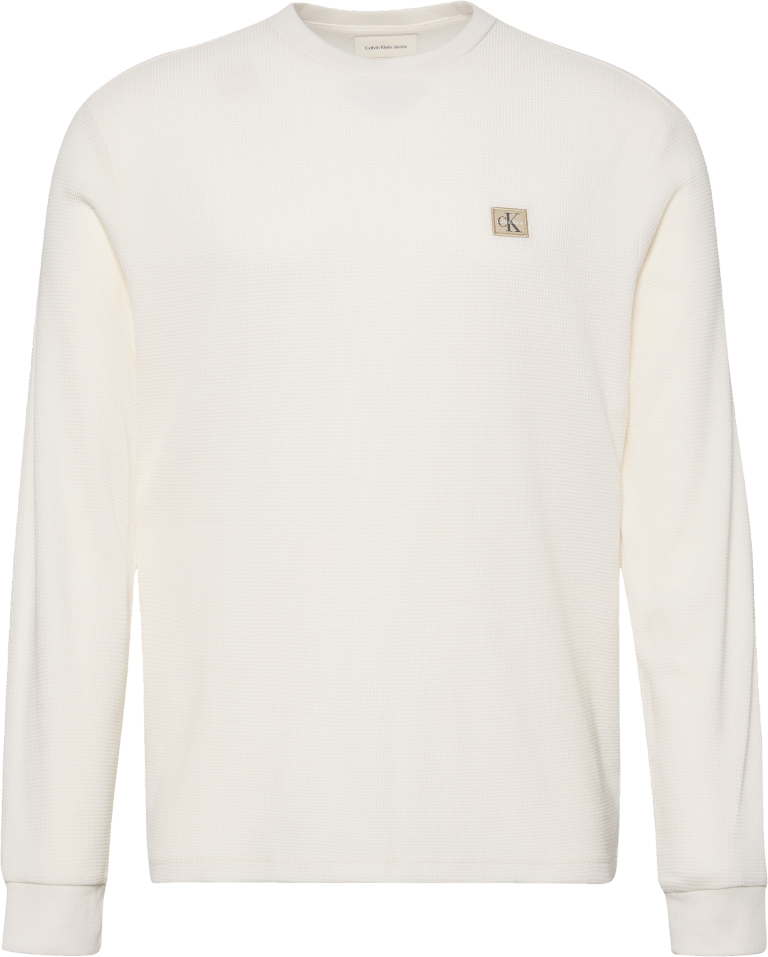 LS WAFFLE BADGE CREWNK TEE Tofu