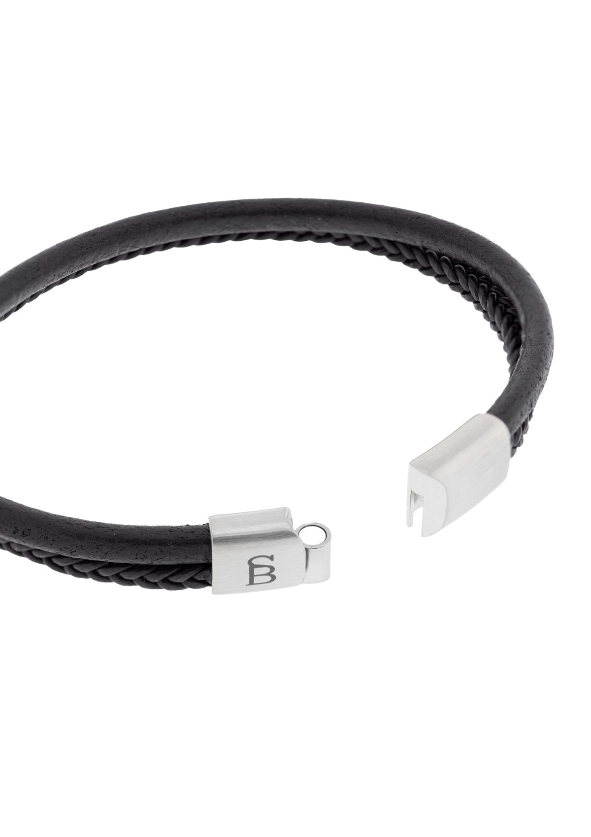 Leather Bracelet Denby Black