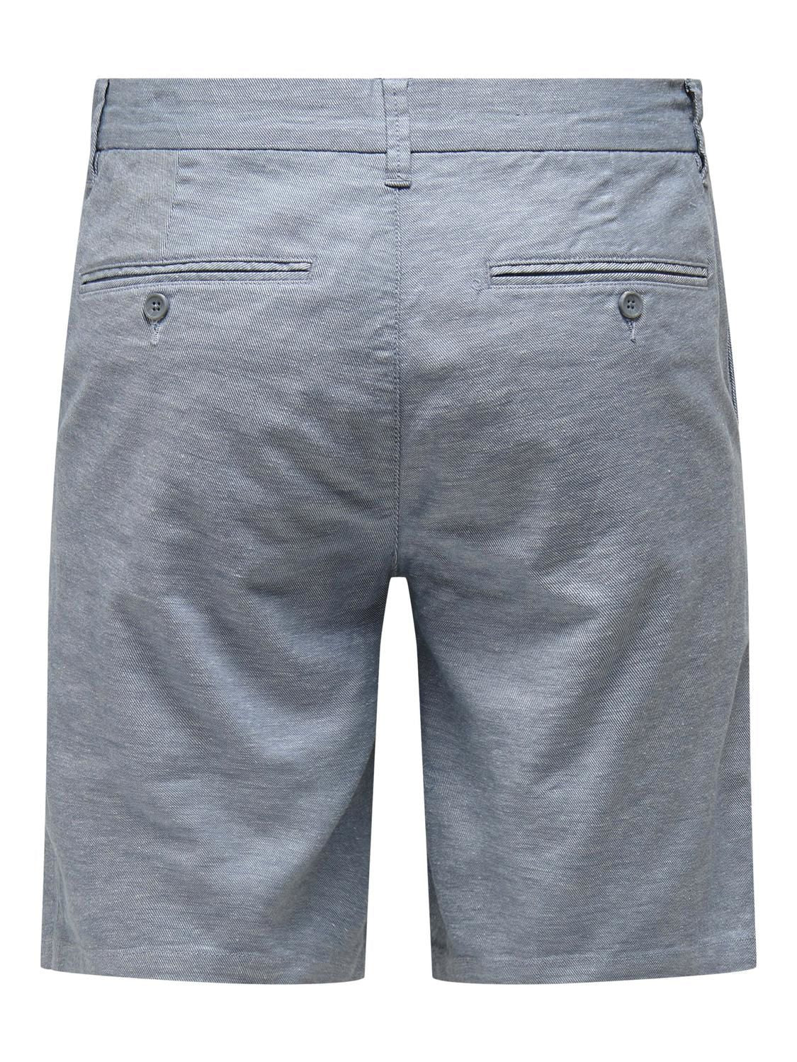 Onsmark 0011 Cotton Linen Shorts Noos Flint Stone