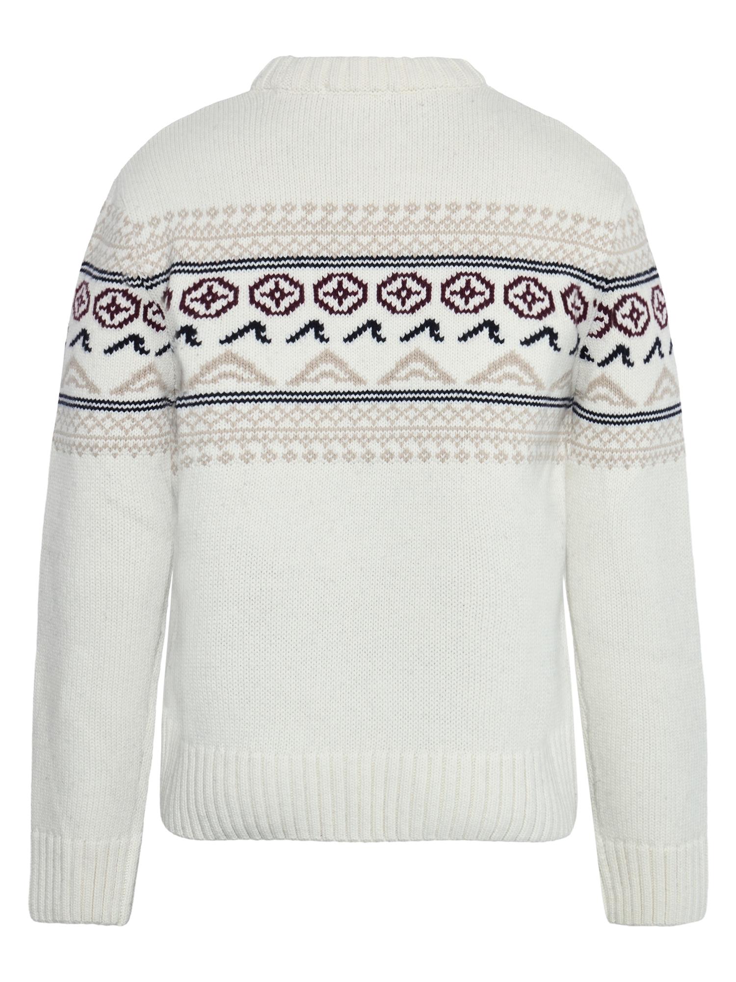 Lambswool crew neck knit RWS Egret