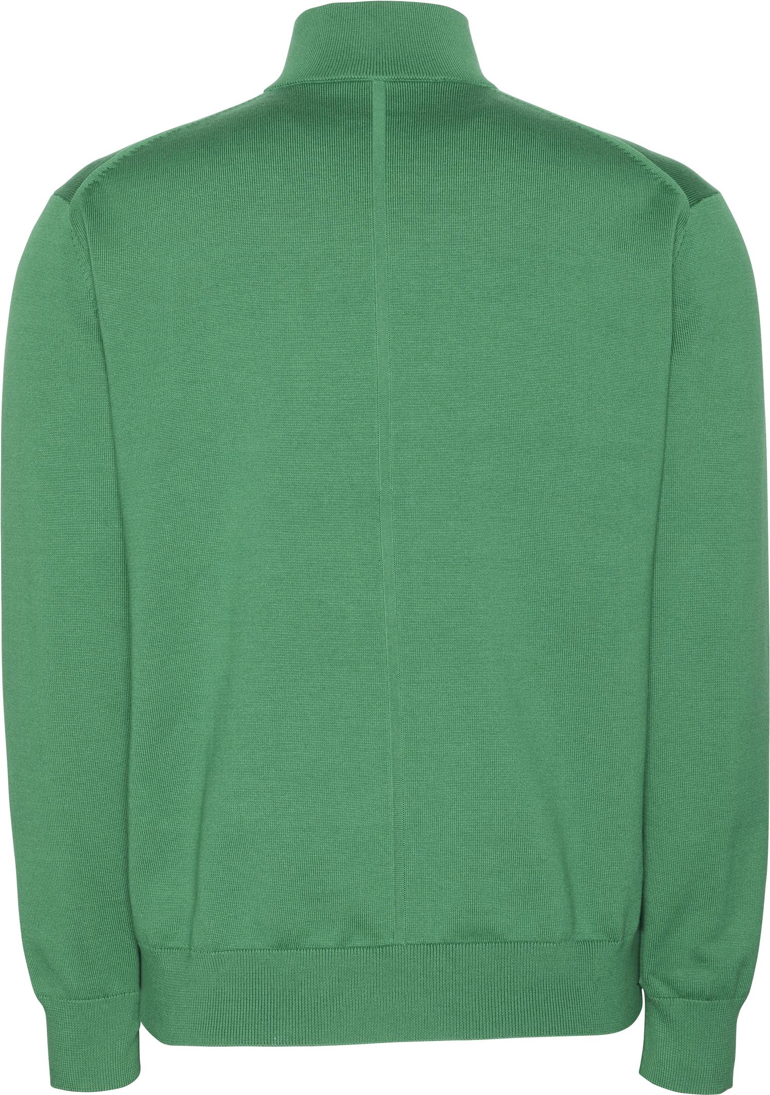 Ls Supima Qz Sweater 12gg Verdant Green
