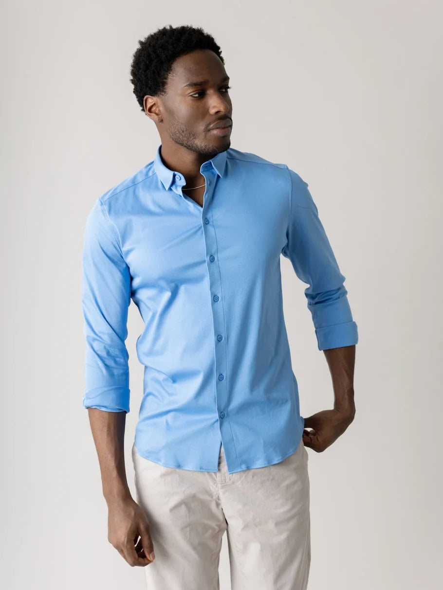 Mmgmarco Jersey Shirt Silver Lake Blue