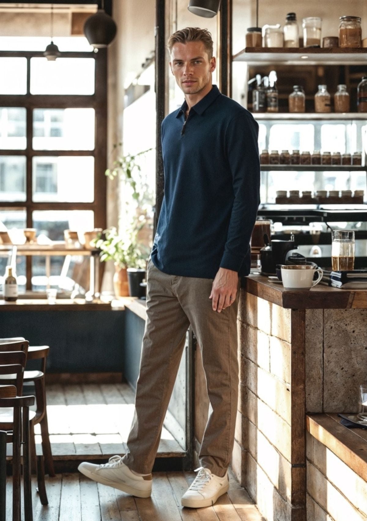 Copenhagen Brendon Jersey Pants Dark Khaki Mela