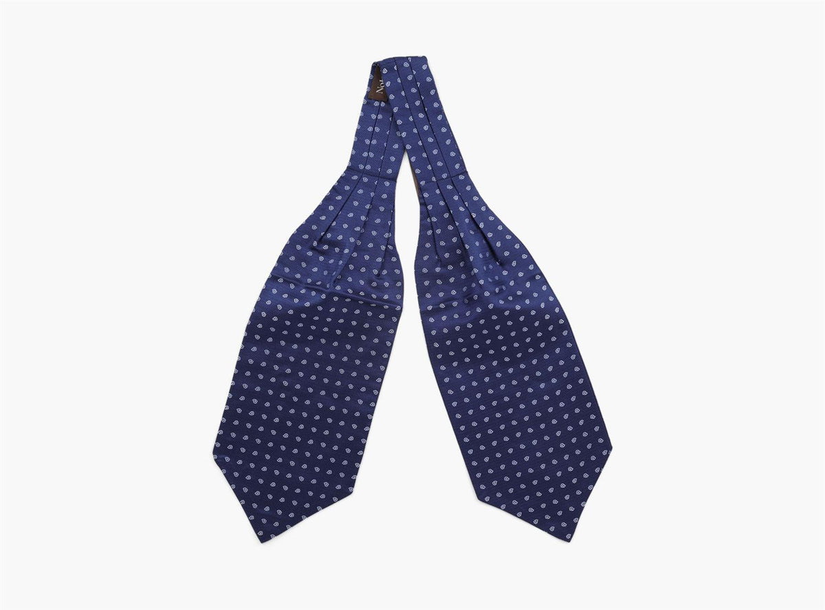 Nohr Levi Silk Ascot Marine Blå 79