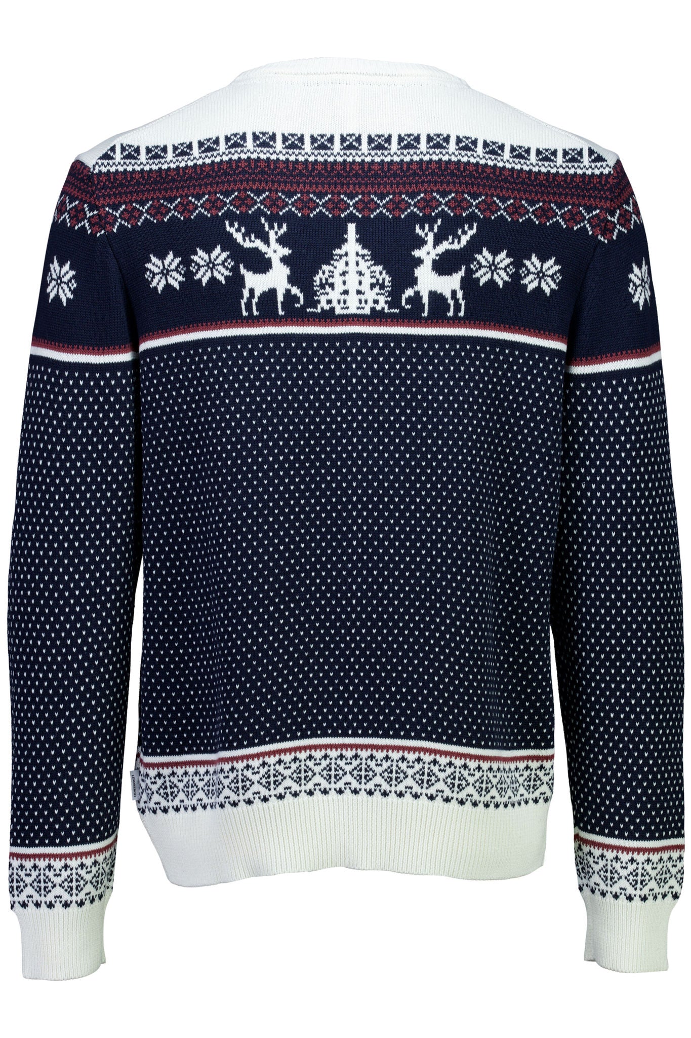 Jacquard holiday knit Dk Navy