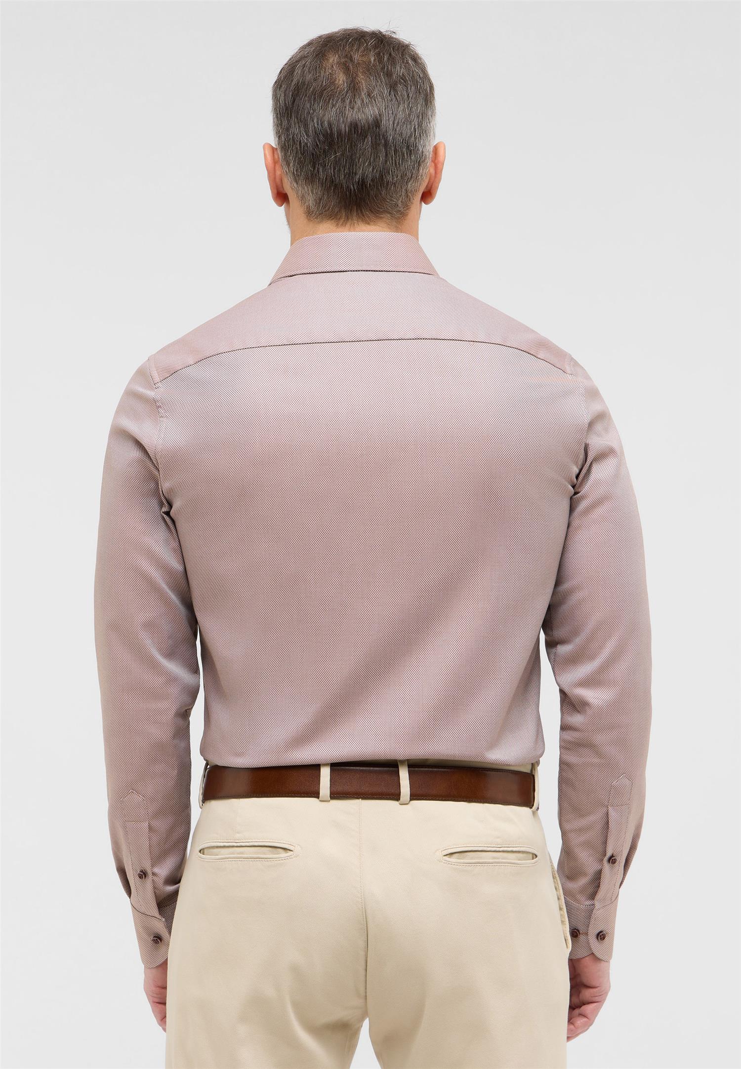 Basic Slim Shirt l/s F171 Brown