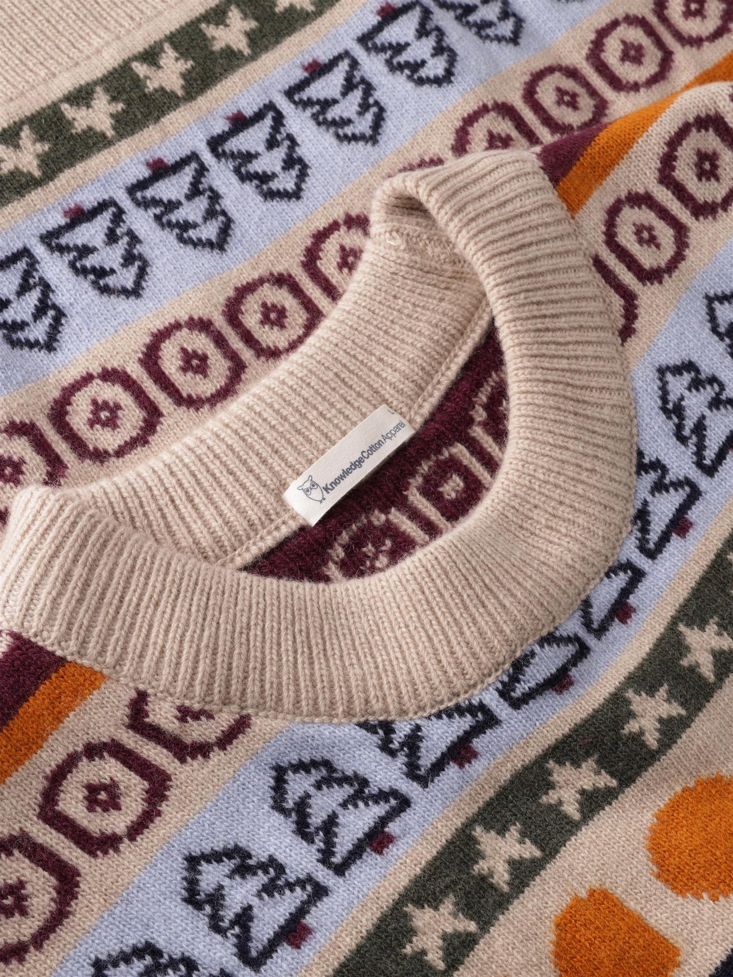 Lambswool crew neck knit RWS Red