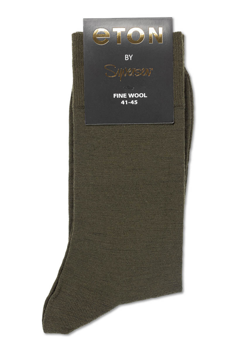 Eton Fine wool plain Olive