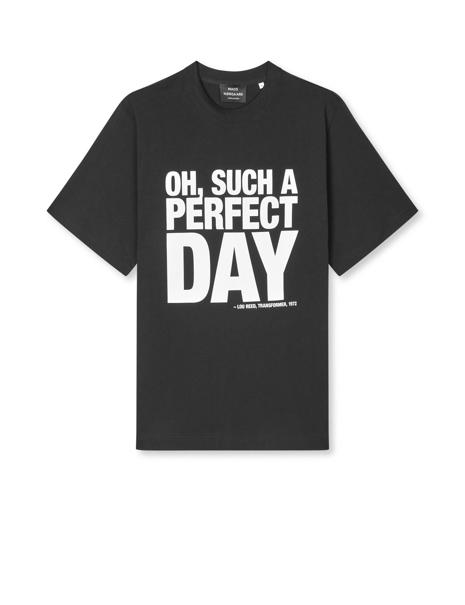 Cotton Jersey Frode Perfect Day tee Black