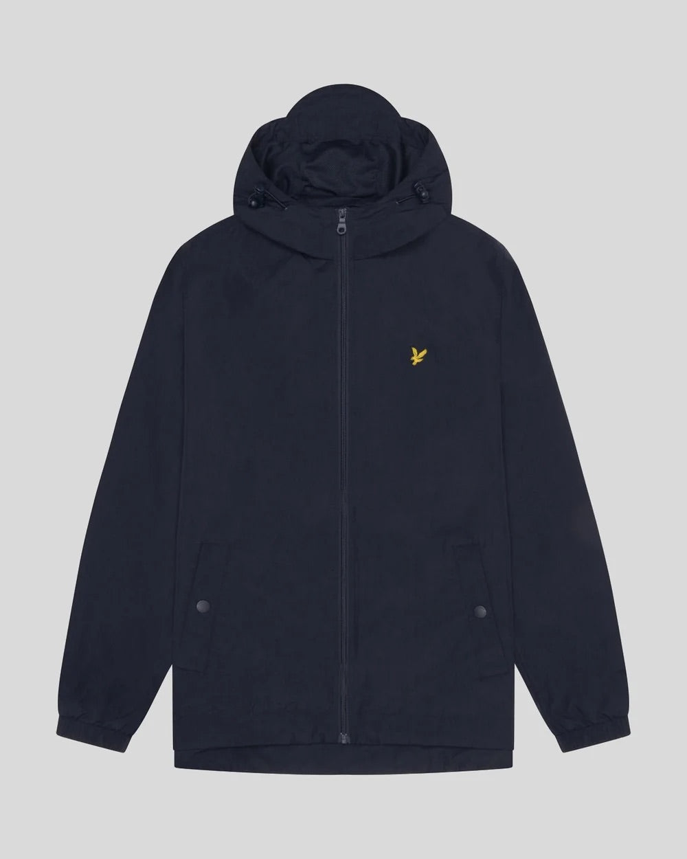 Zip Through Hooded Jacket Dark Navy