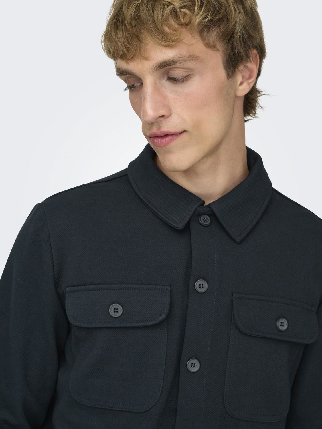 Onsnewkodyl Overshirt Sweat Noos Dark Navy