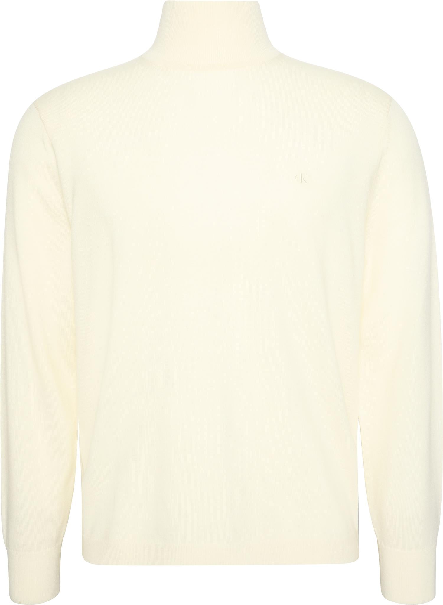 Ls Merino Mock Neck Swtr Antique White