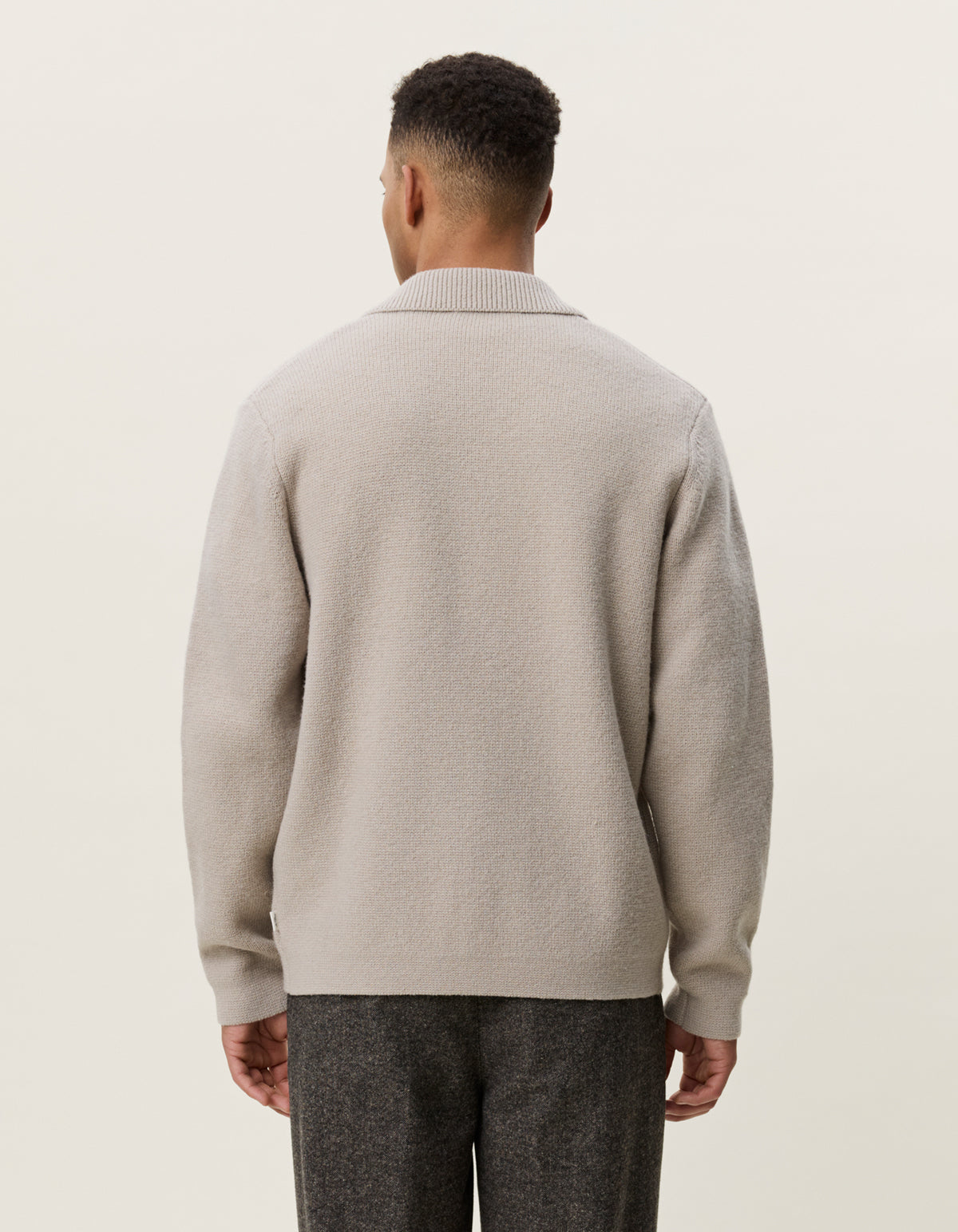 Milano Knit Overshirt Light Sand