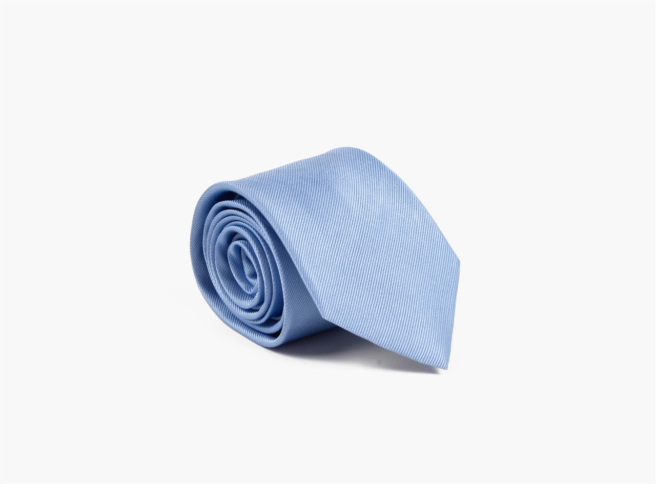 Basic 100% silke slips 7,6 cm Lt. Blue