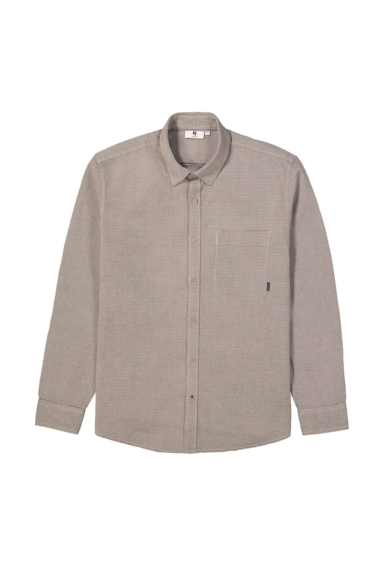 H51082 men´s shirt LS Fossil Blue