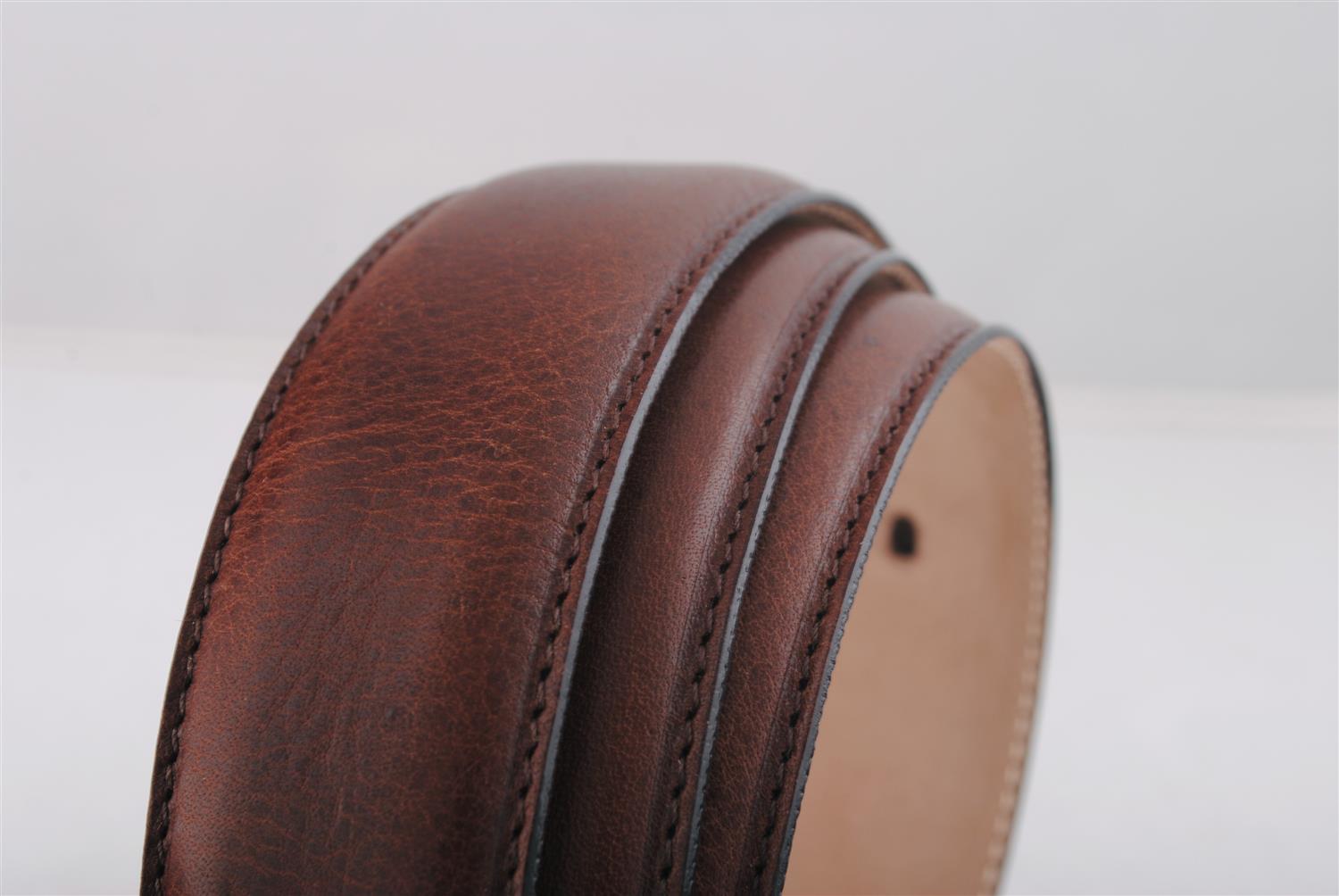 Leather belt Cognac