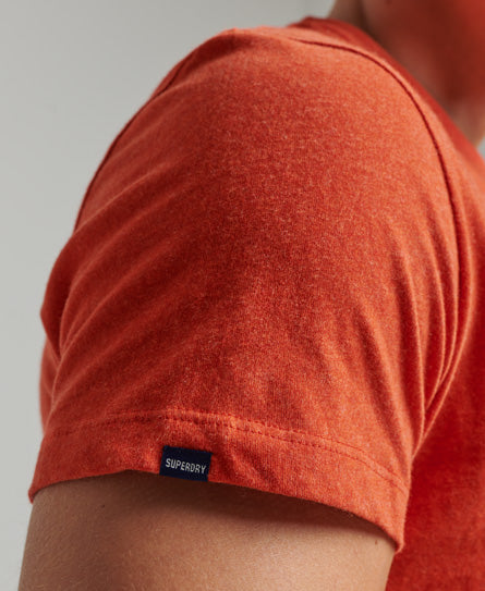 Essential LOGO EMB TEE Bright Orange
