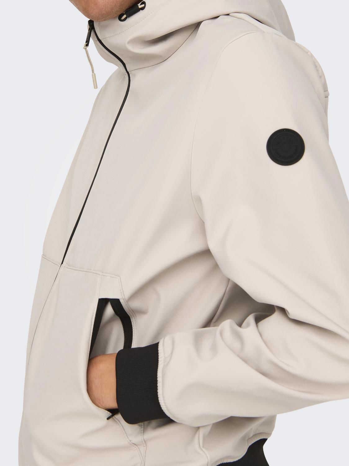 Onsbowie Softshell Bomber Noos Silver Lining