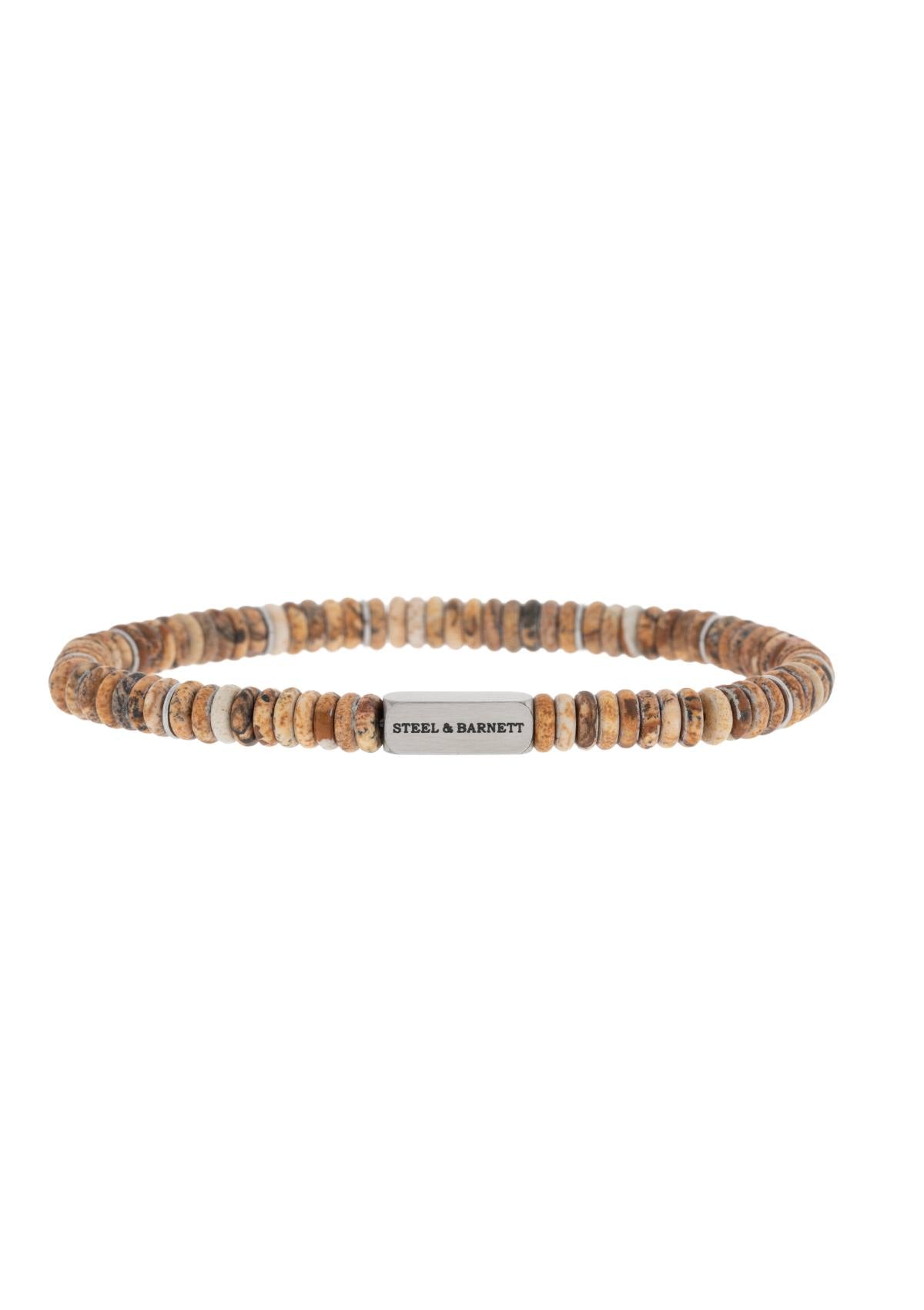Stones Bracelet Two Tone Matt Wood