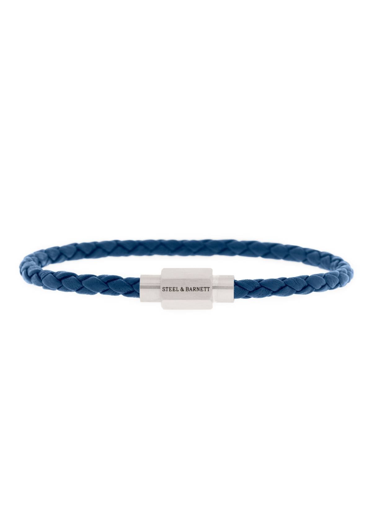 Leather Bracelet Luke Landon Jeans Blue